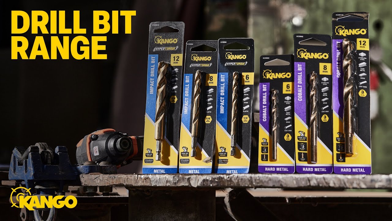 Drill Into Anything with KANGO's Trade Quality Drill Bit Range