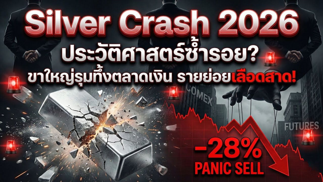 Silver Crash 2026 | ประวัติศาสตร์ซ้ำรอย? ขาใหญ่ทุบตลาด รายย่อยโดนเชือด! 🩸📉