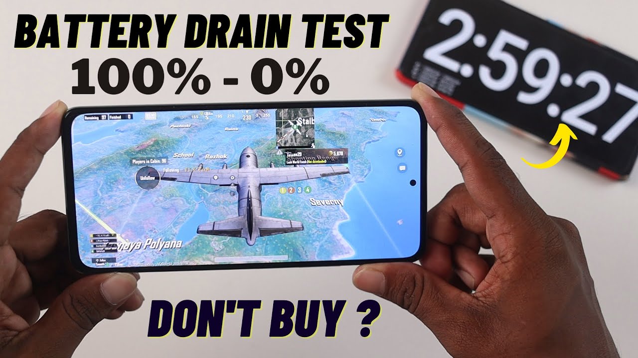 Poco F4 5G Battery Drain Test 100% - 0% with PUBG Gaming