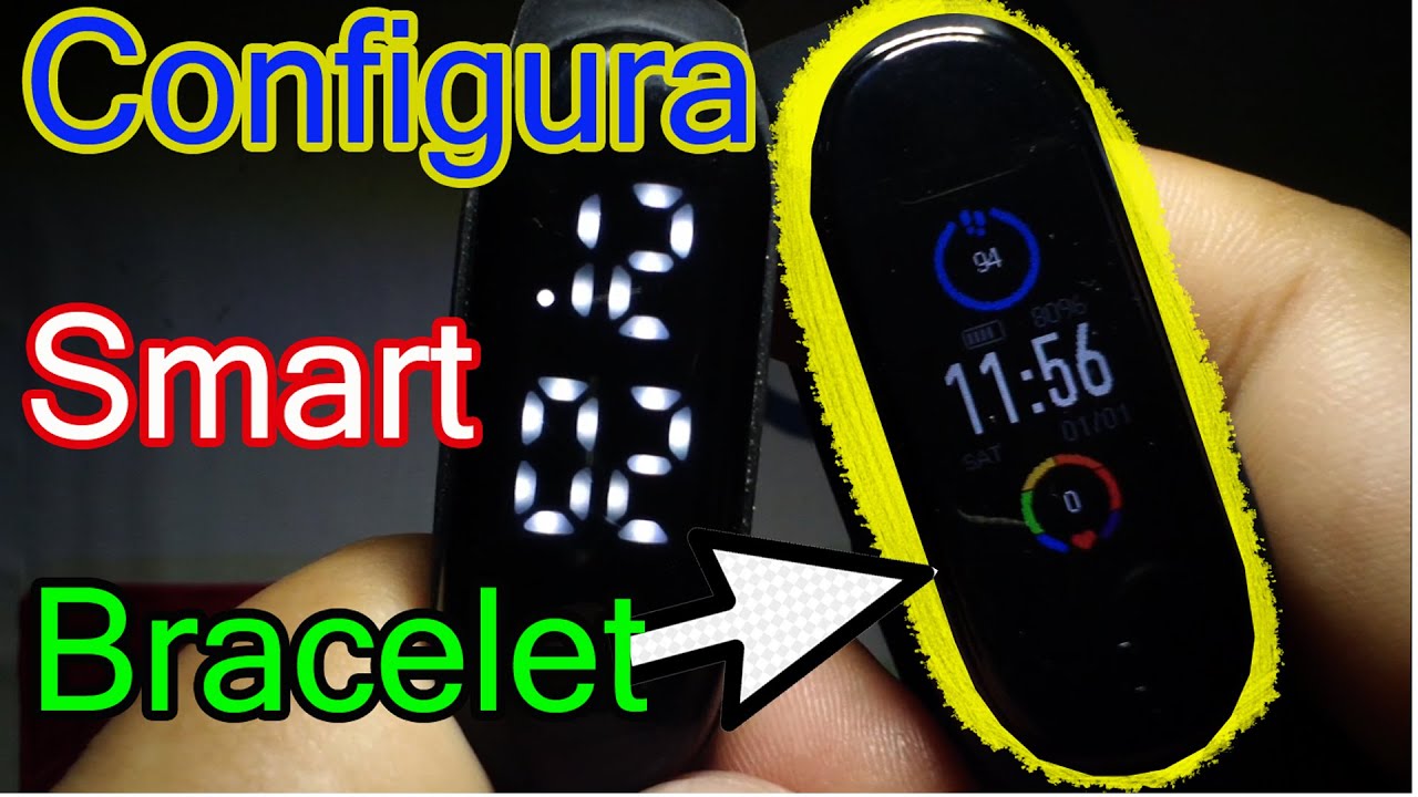 Reloj pulsera digital smart bracelet M5 de silicón / Poner la hora