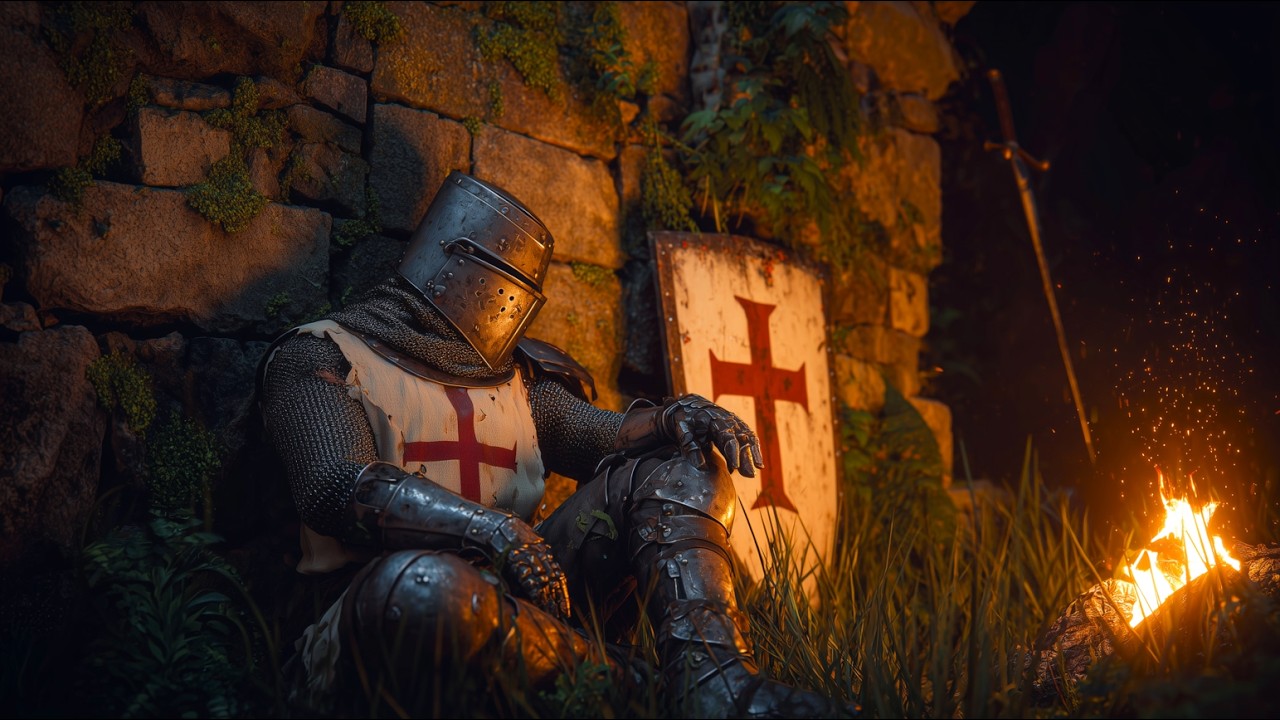 Rest, you safe here... 24/7 | 🔥 Medieval atmosphere of fire (NO music)