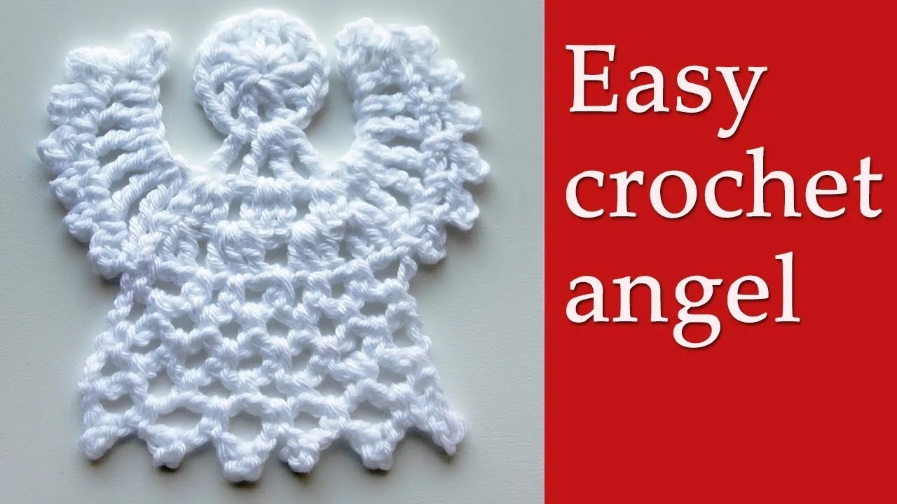 Crochet easy angel. Christmas crochet tutorial