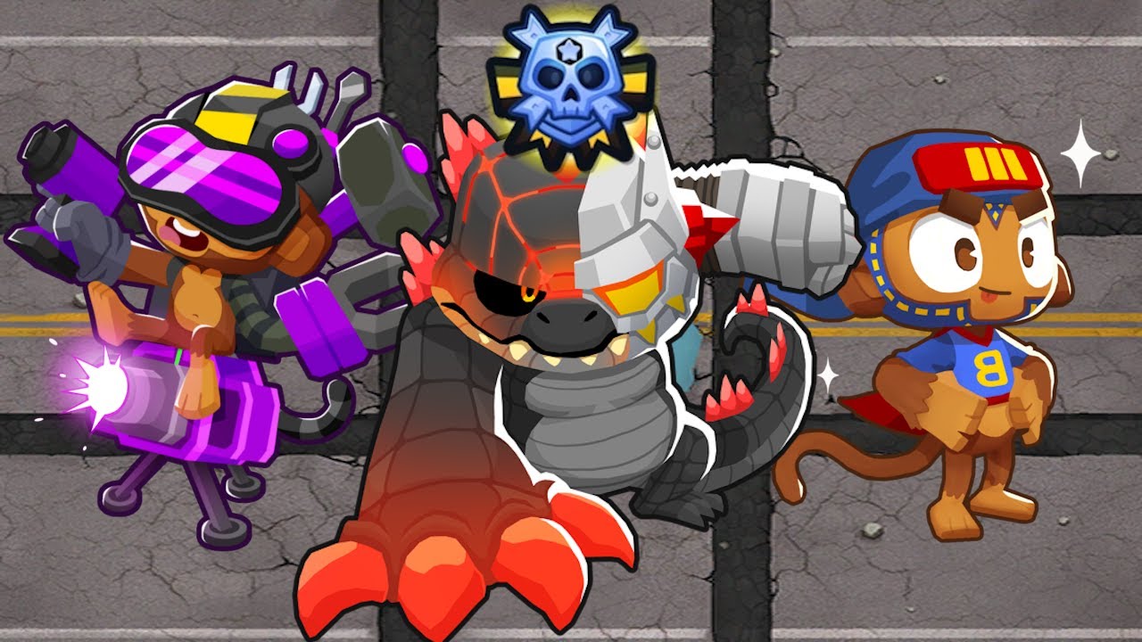 [Bloons TD 6] #Ouch CHIMPS Black Border with Pat (v48.2)