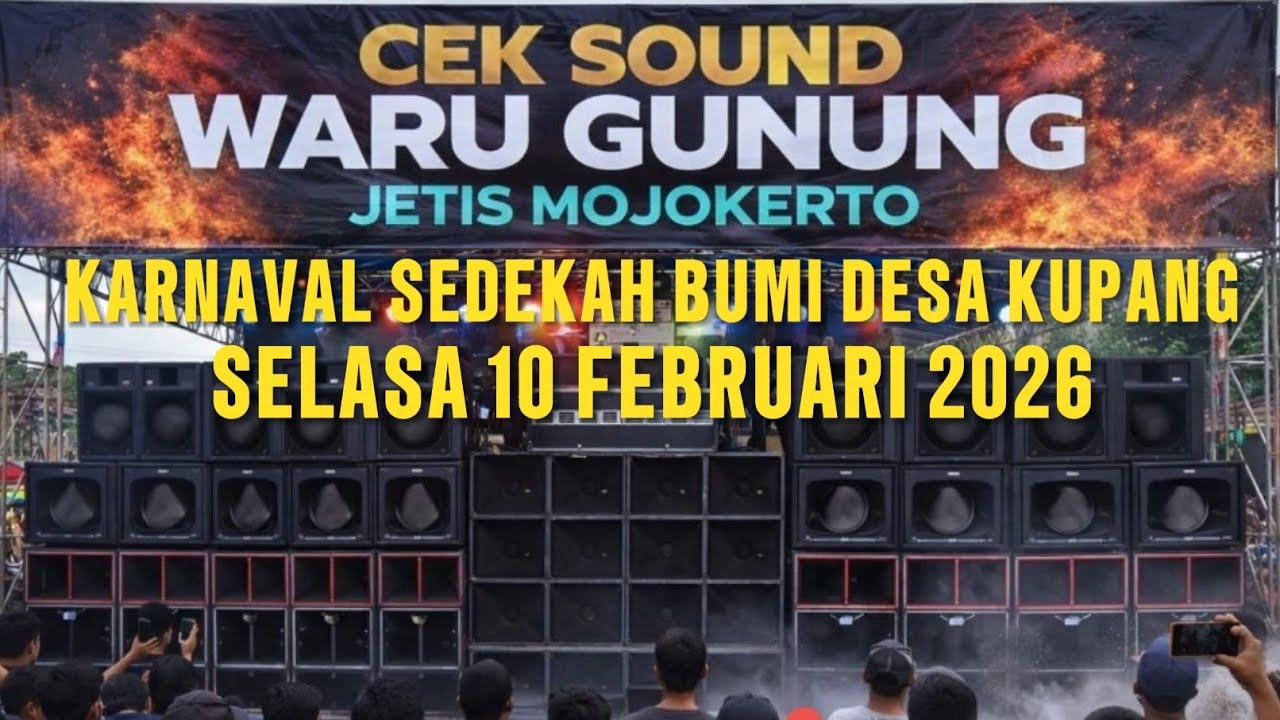 Cek Sound Wargununglor Desa Kupang Jetis Mojokerto Selasa 10 Februari 2026