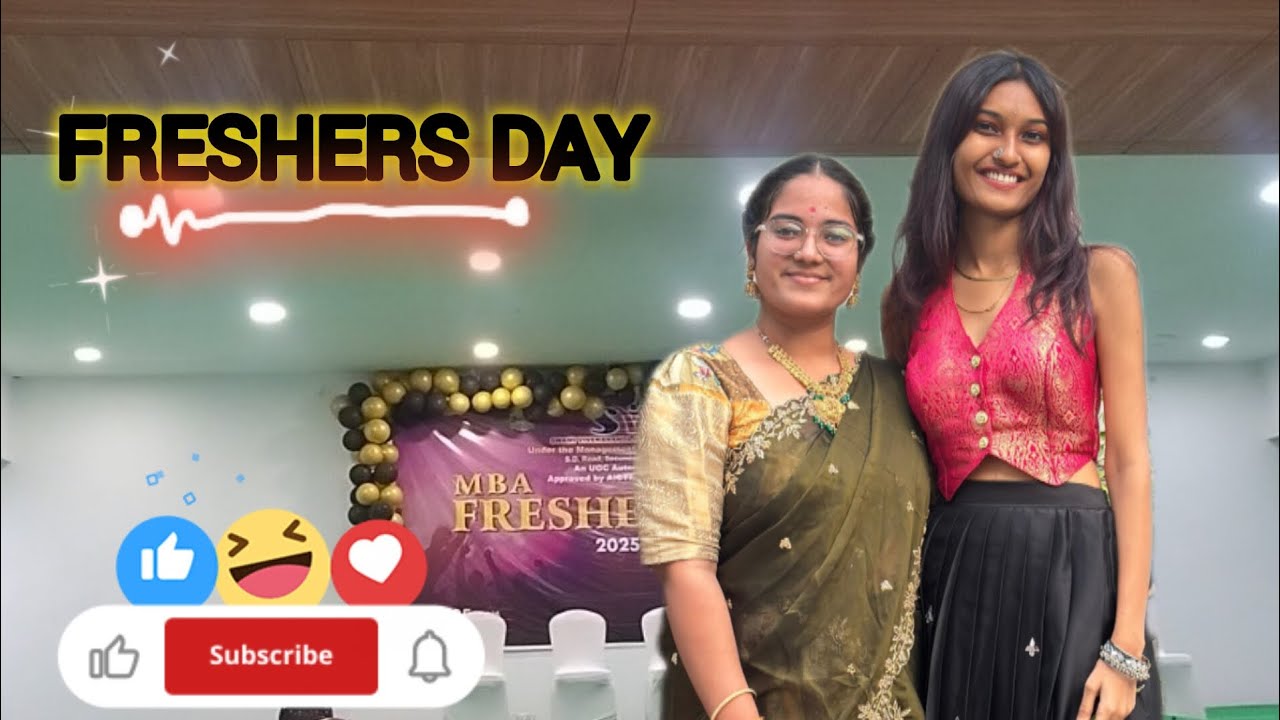 Fresher's day 🤗🥳#vlog #freshers #public #partytime #youtube #yt #vaishuvlogs365 #support 