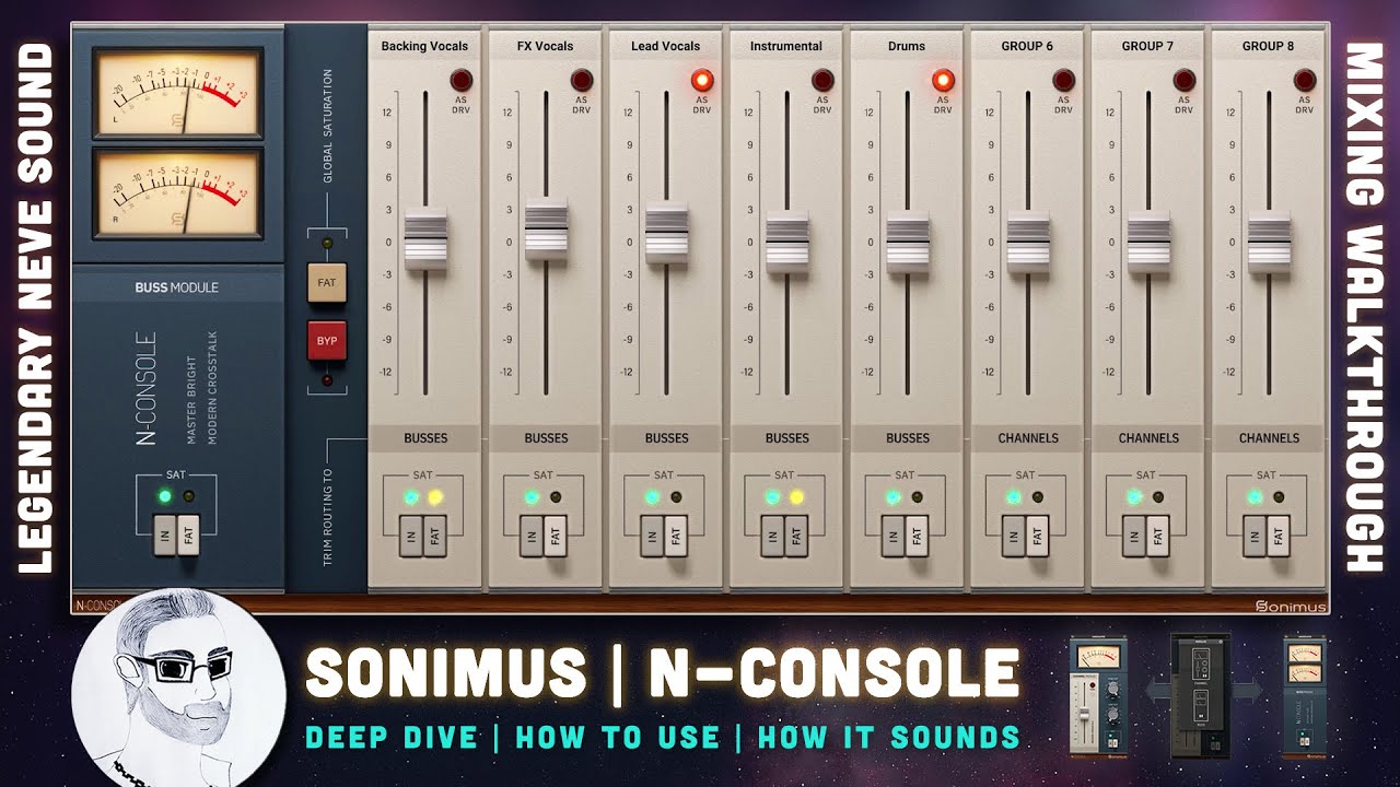 The legendary Neve sound - Mixing with Sonimus N-Console | Step-by-Step Tutorial – Usage & Sound