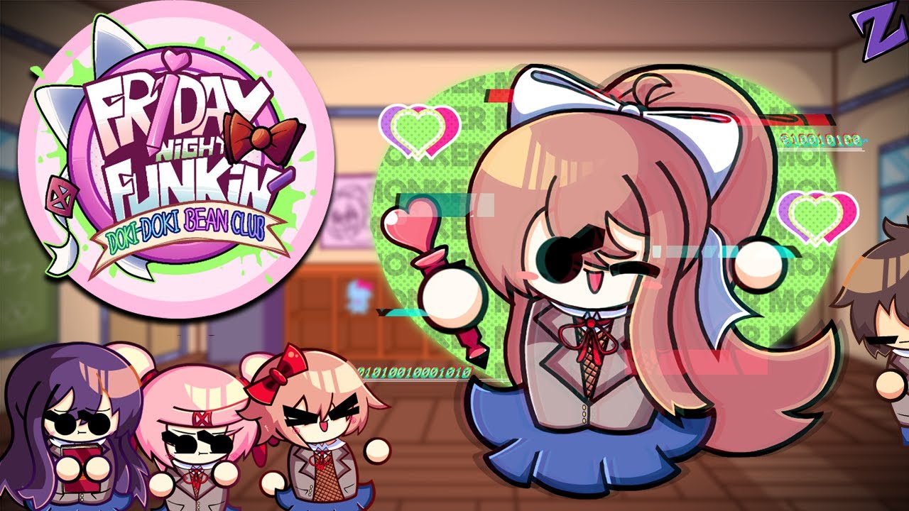 Монах и его друзья вернулись | FNF: Doki Doki Bean Club 1.5 DEMO