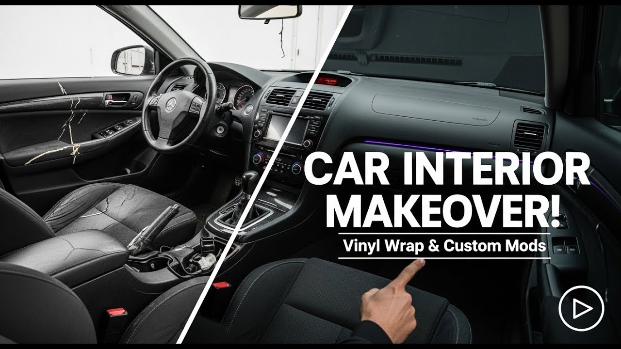 Transforming My 2003 Civic's Interior | Cheap & Stylish Car Console Modification | OvaisDIYGarage