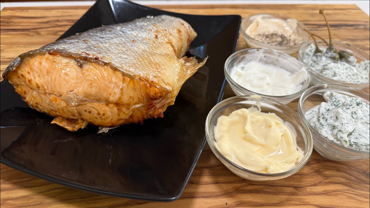 Salmon al horno con 5 salsas, recetas para navidad y Cómo hacer 'sour cream' o crema agria casera