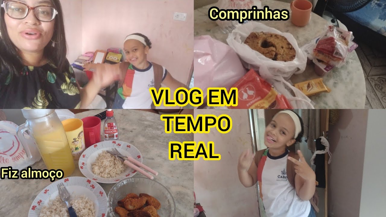 VLOG EM TEMPO REAL 😍 PRIMEIRO DIA DE AULA - FUI NO MERCADO - FIZ ALMOCINHO GOSTOSO | Casinha Delas