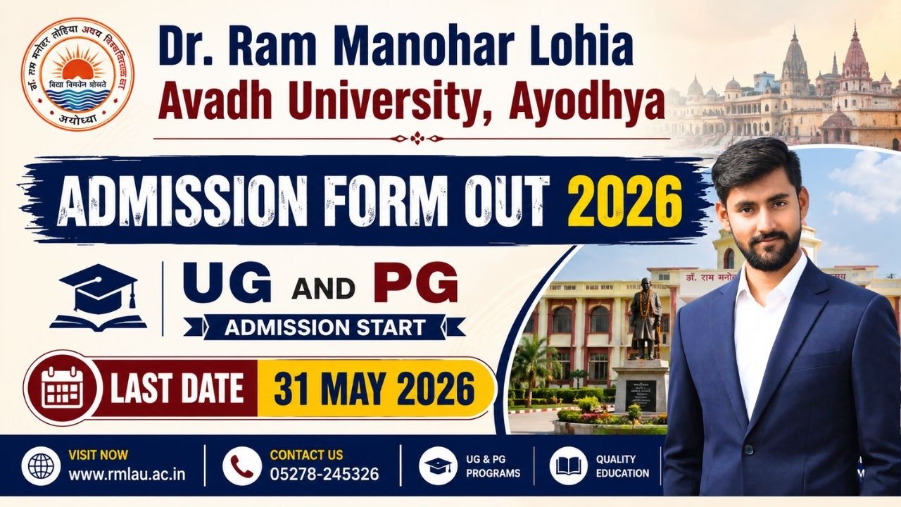 Dr. Ram Manohar Lohia Avadh University Admission Form Out | RMLAU admission form declared