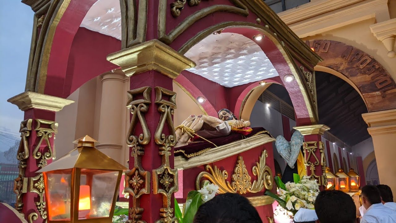 VIERNES SANTO: Solemne Cortejo Procesional de Santo Entierro en Jocotán, Chiquimula 2023