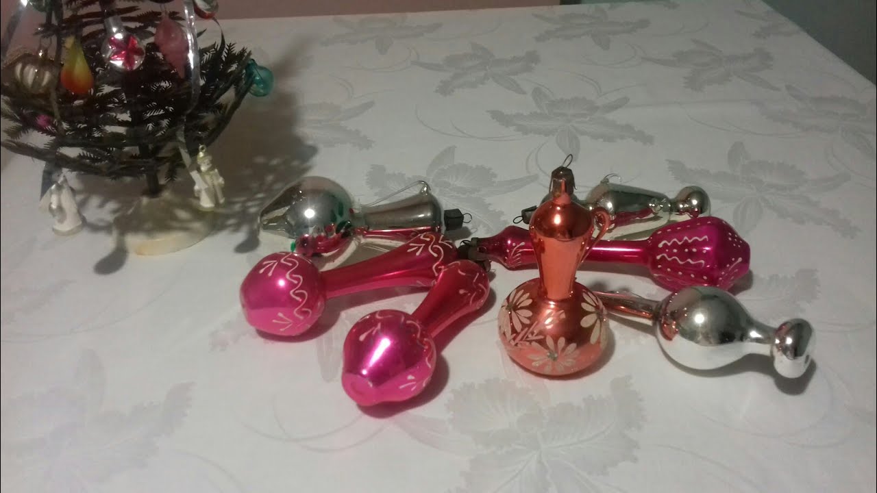 Советские елочные игрушки Посудный набор