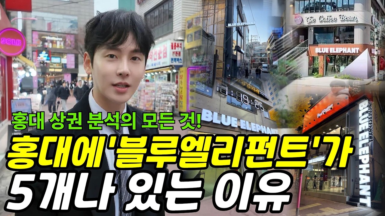 홍대에 '블루엘리펀트'가 5개나 모여 있는 이유? (홍대 상권 분석 총정리!)