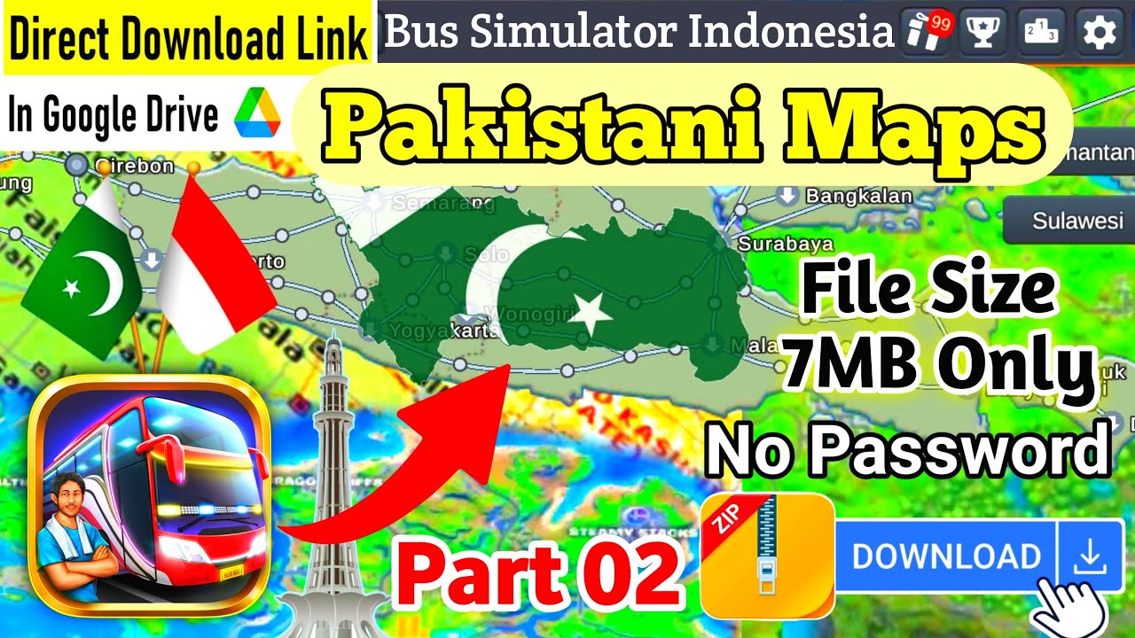 Indonesia Bus Simulator Pakistan Map Mod__Pakistani Map OBB File__OBB Lagane Ka Tarika__Part 02 Full