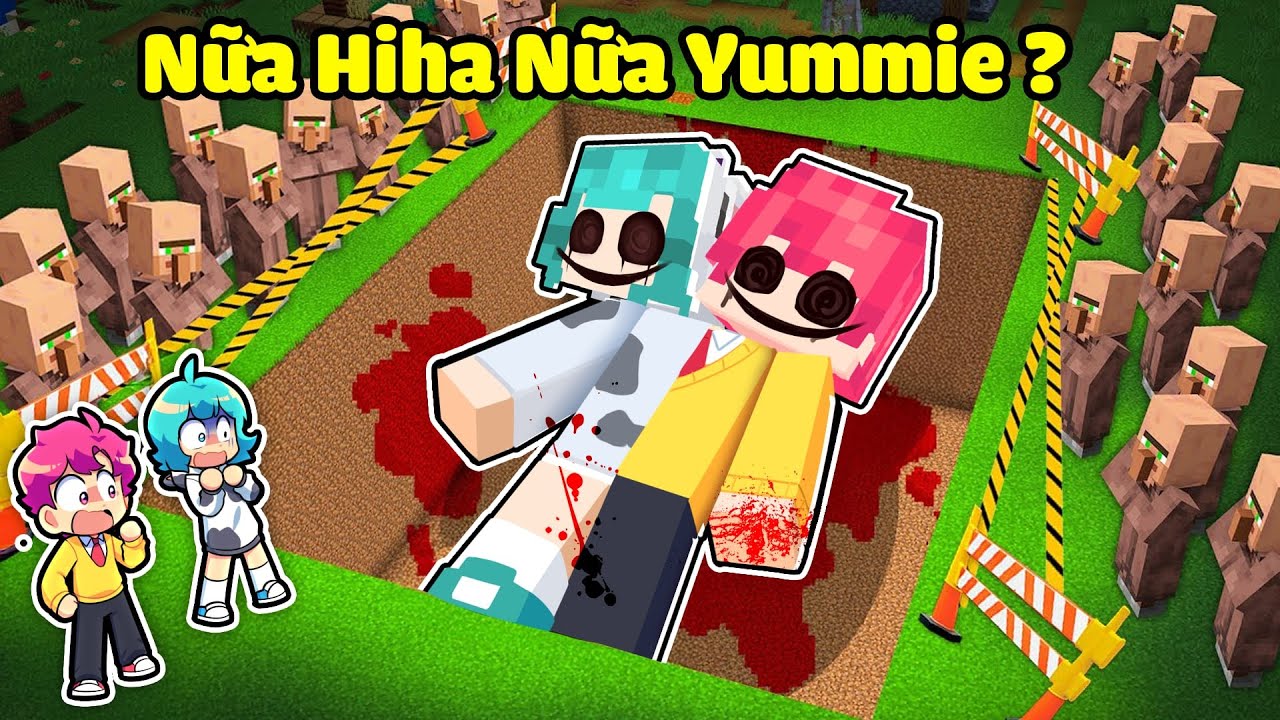 Hiha Phát Hiện QUÁI VẬT NỬA YUMMIE NỬA HIHA Trong Minecraft 😫😱