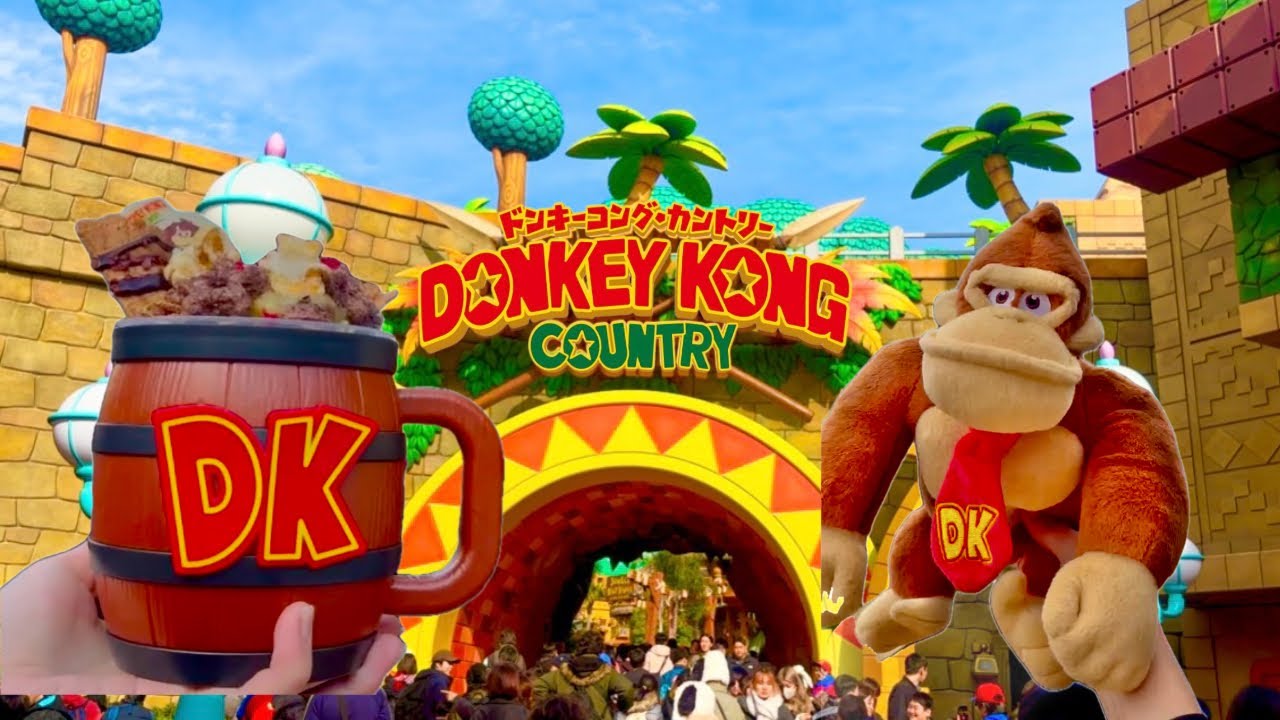 Новое открытие! Universal Studios Japan's Donkey Kong Country в деталях!