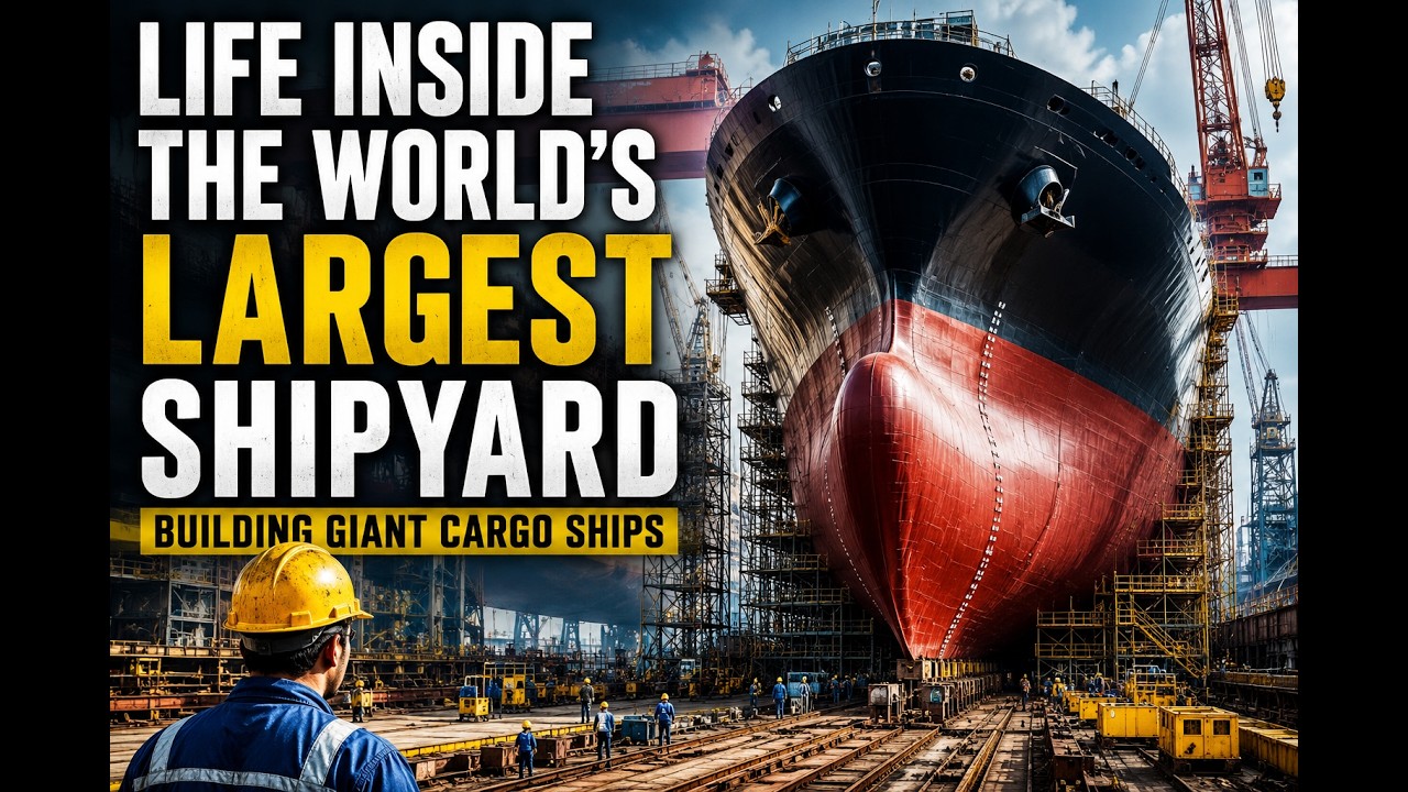 Life Inside The World's Largest Shipyard | Building Giant Cargo Ships