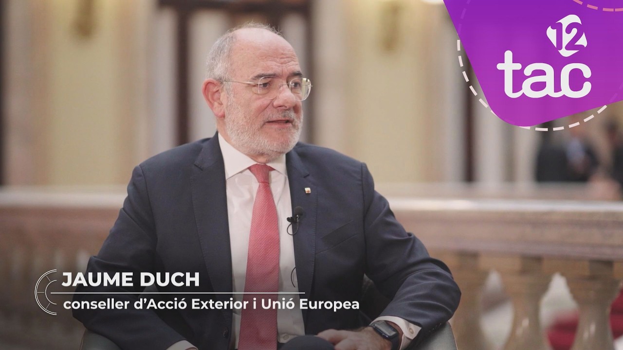 Jaume Duch, conseller d'Acció Exterior i Unió Europea