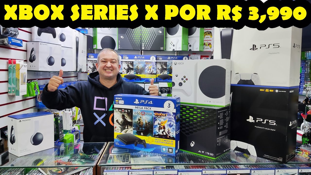 XBOX SERIES X POR R$ 3,990 E PROMOÇÃO IMPERDÍVEL NO PS5 E PS5 DIGITAL