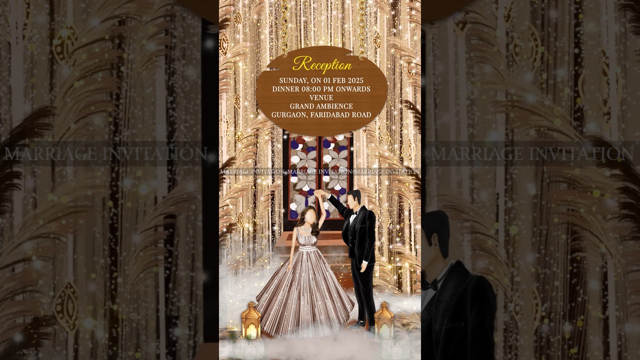 New Wedding Invitation Video | Reception Ceremony Invitation