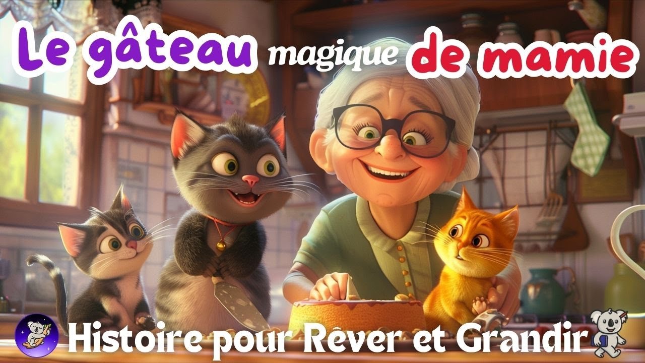 Le gâteau magique de Mamie 🍰🐾 | Histoire pour s'endormir douce 🌙 | Histoire pour enfant pour dormir