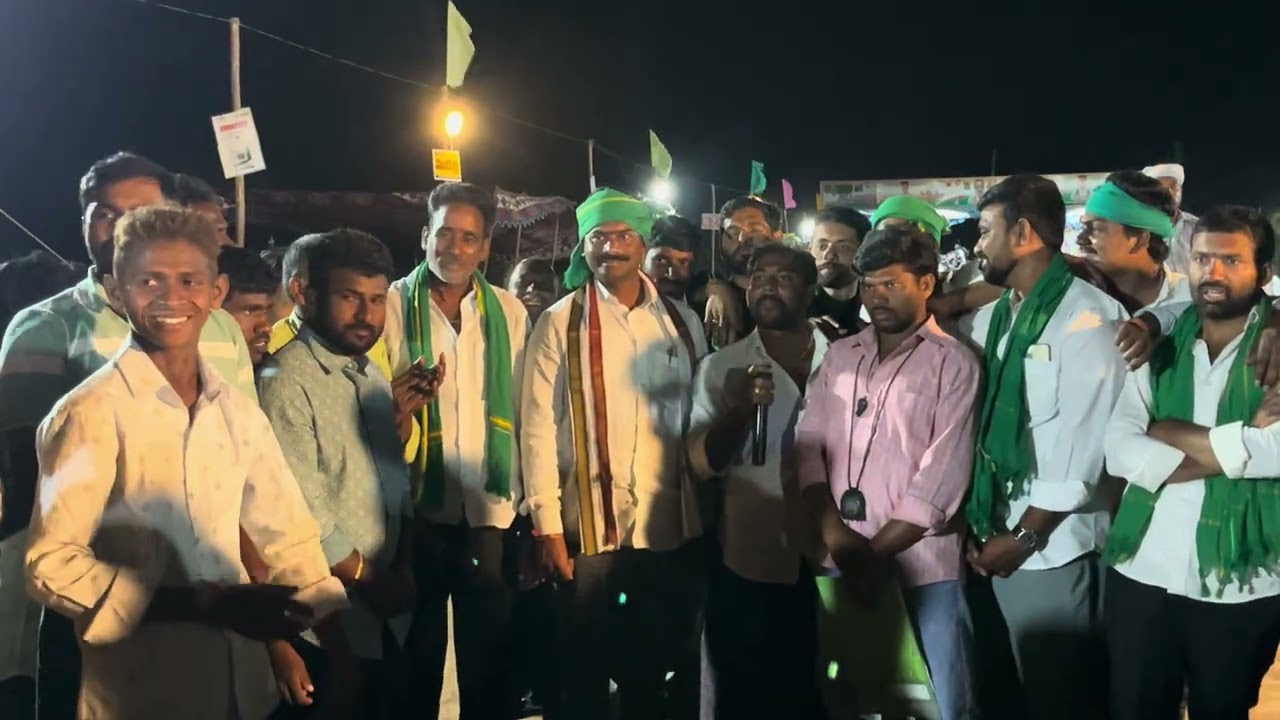 చింతిర్యాలలో వృషభరాజముల బండలాగుడు బలప్రదర్శన విజయవంతంగా ముగించి హర్షంవేక్తం చేస్తున్న కమిటీ పెద్దలు 