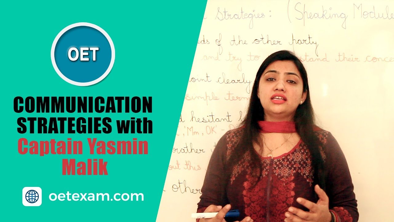 OET Speaking : Communication Strategies with Captain Yasmin Malik