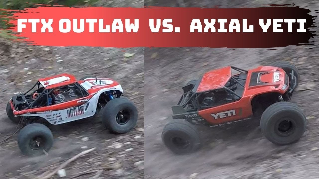 Axial Yeti vs FTX Outlaw.  Battle of the RC Rock Racers!