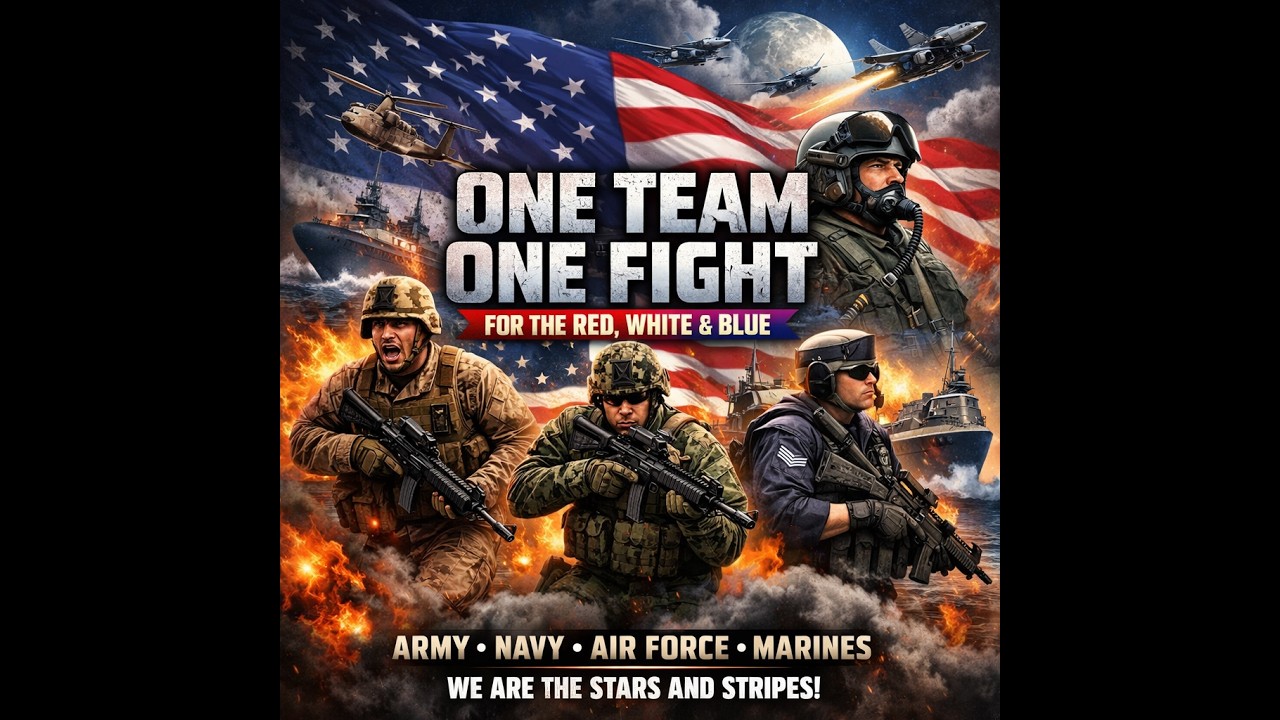One Team One Fight - A Shout Out to Our Military Troops We Support You #patroticsongs #america #usa