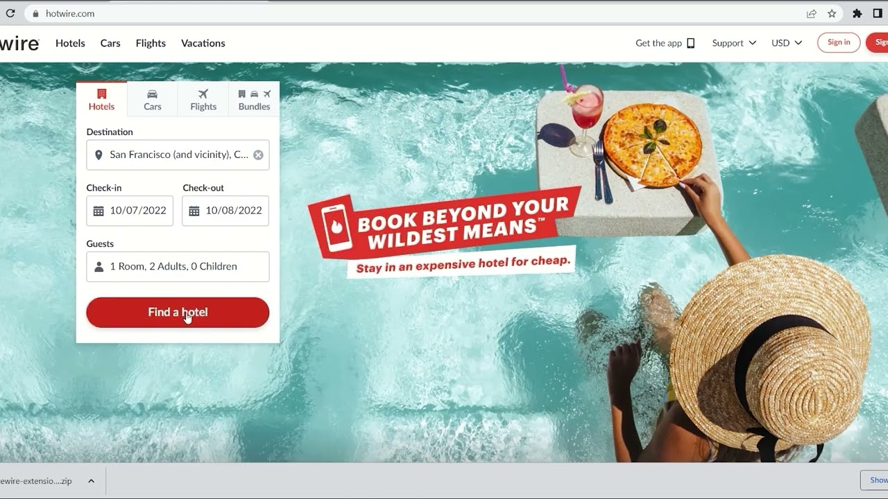 Pricewire Demo - Priceline and  Hotwire Hotel Express Deals
