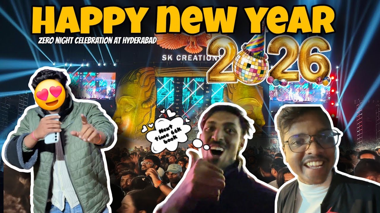 Zero night celebration !! Happy new year 2k26 !! @BLSMotoVibe 🤣😍