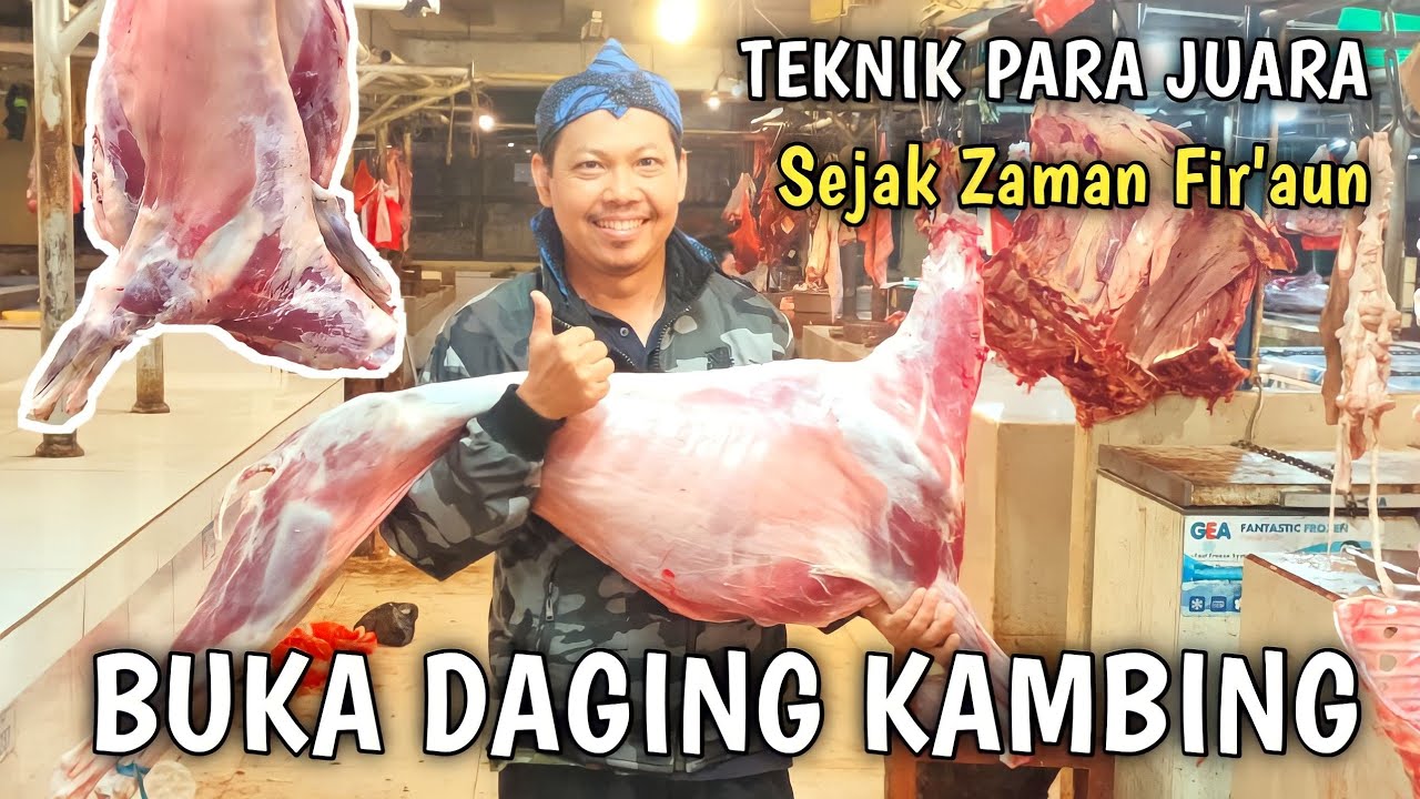 Cara buka daging kambing yg rapih dan cepat | boning kambing
