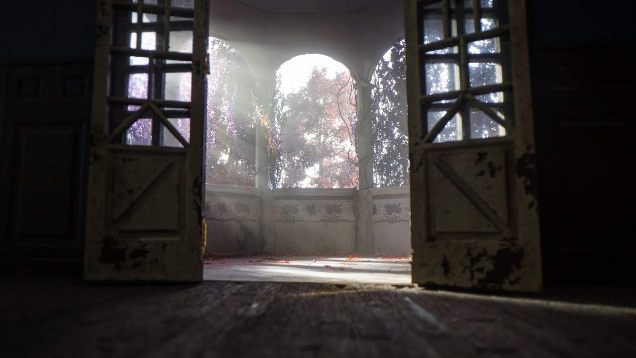 Making a Miniature Abandoned Balcony w/ Leaves Blowing in Wind