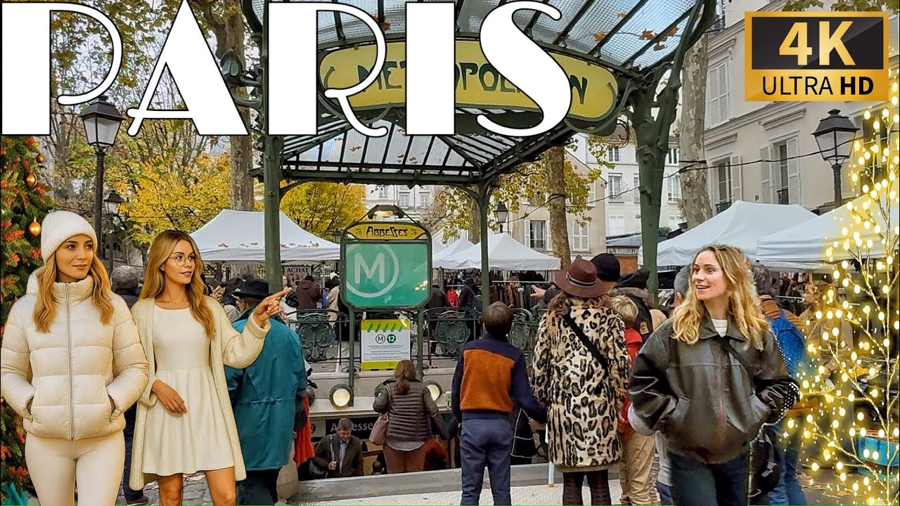 [🇫🇷Paris France 4K 120FPS Walking Tour] Paris Early Winter Walk 11/NOVEMBER/2025