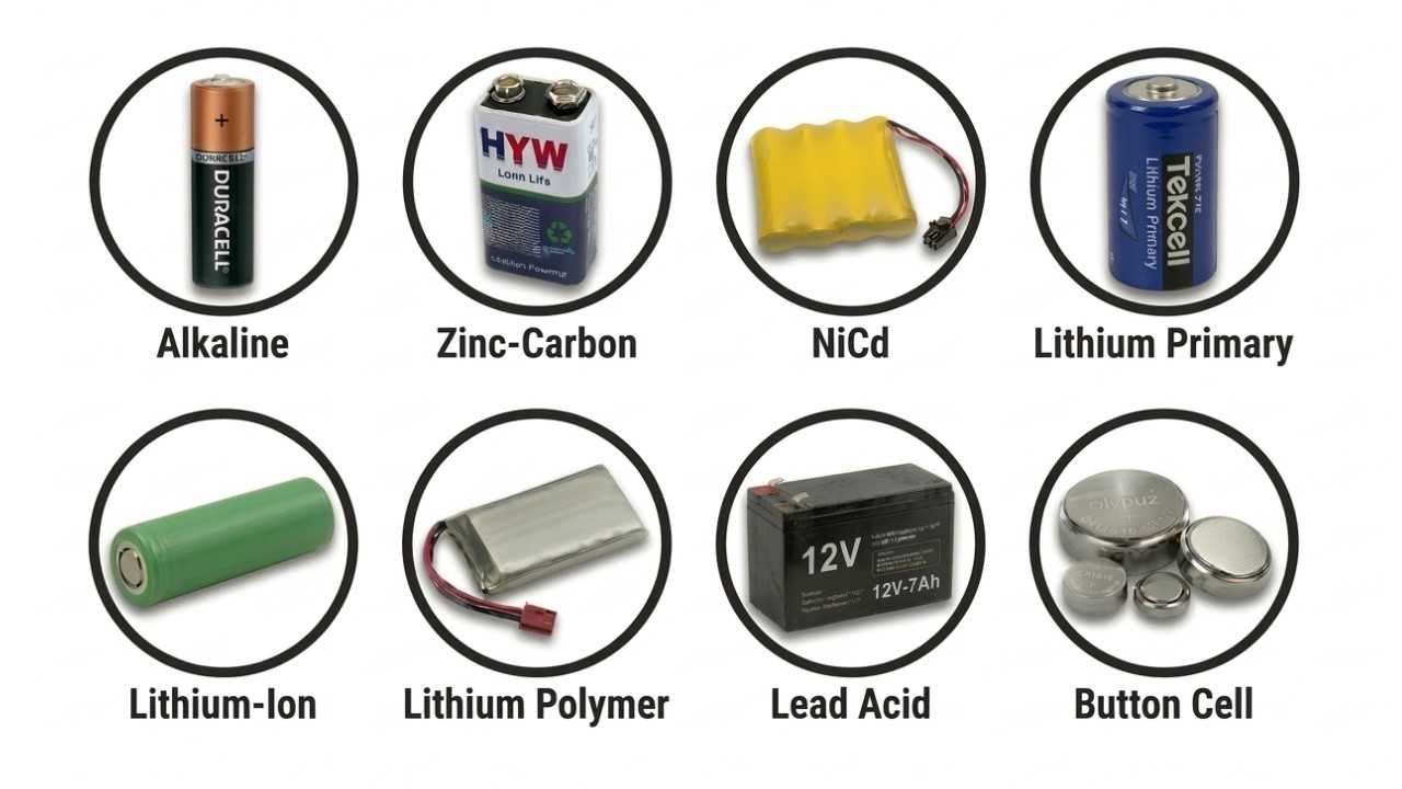 Every Battery Used in Electronics Explained