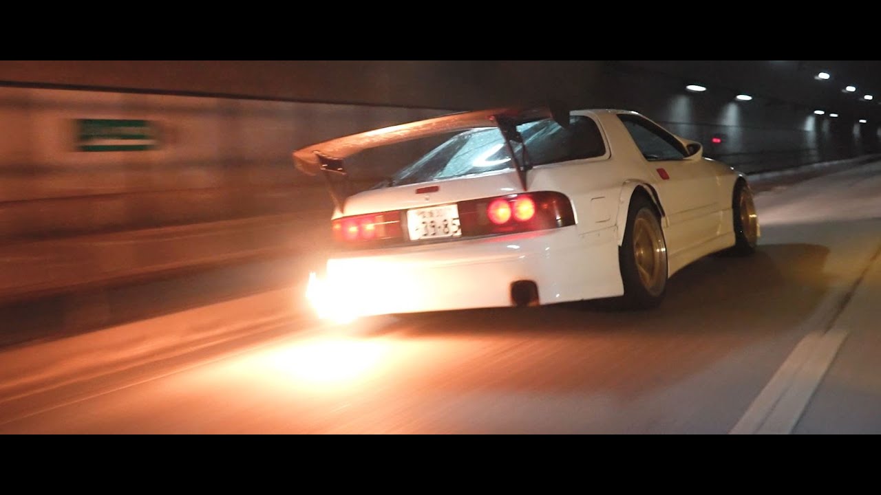 マツダ RX-7 FC3S Night Run 4K