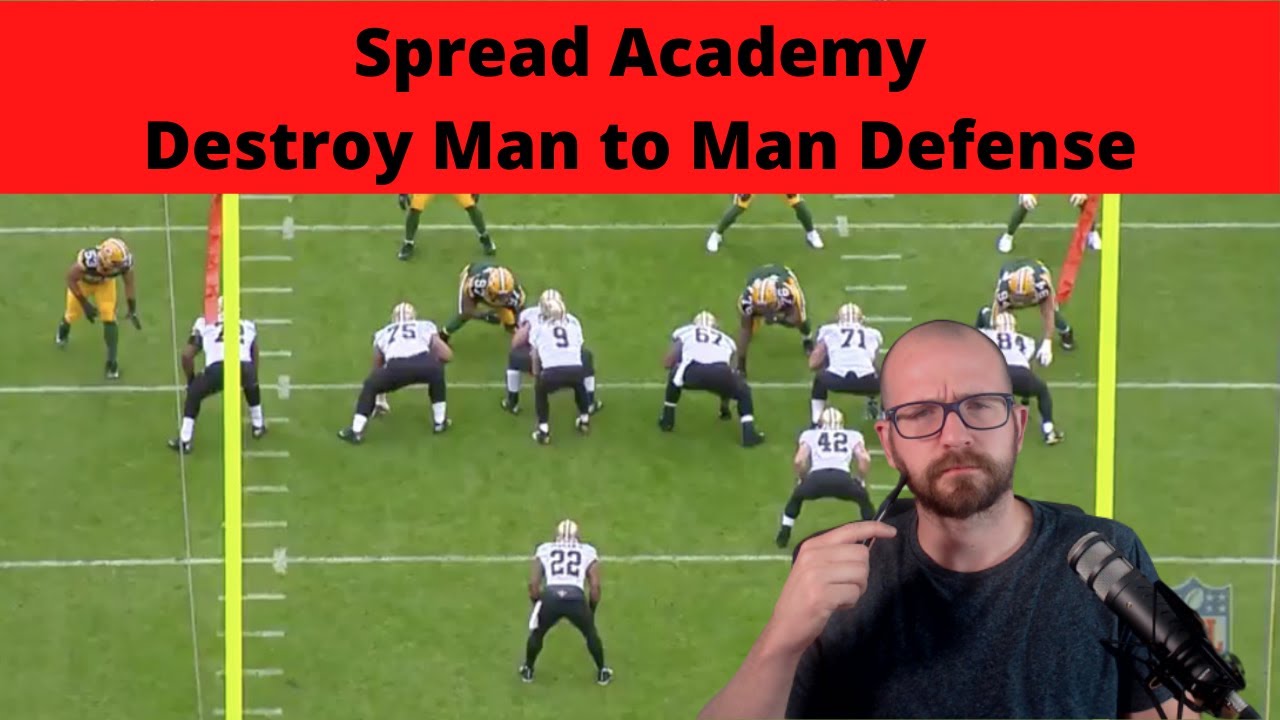 Spread Academy - How to ALWAYS beat Man Defenses.