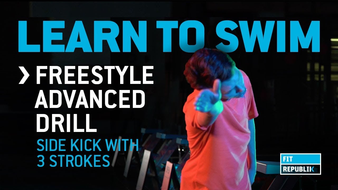 Learn to Swim Freestyle Advanced Drill - Side Kick with 3 Strokes
