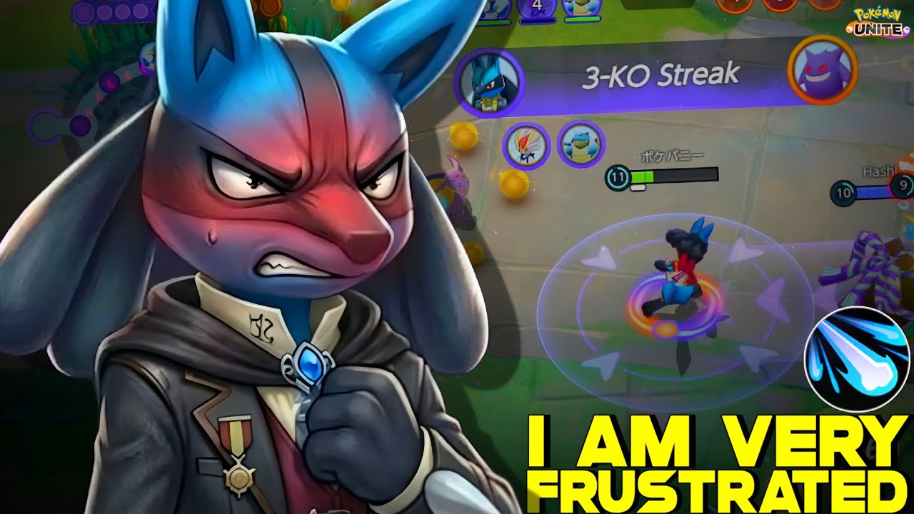 PLAYING LUCARIO FEELS LIKE DEALING WITH A 1v5 SITUATION IN SOLO QUEUE 🤬 | POKEMON UNITE
