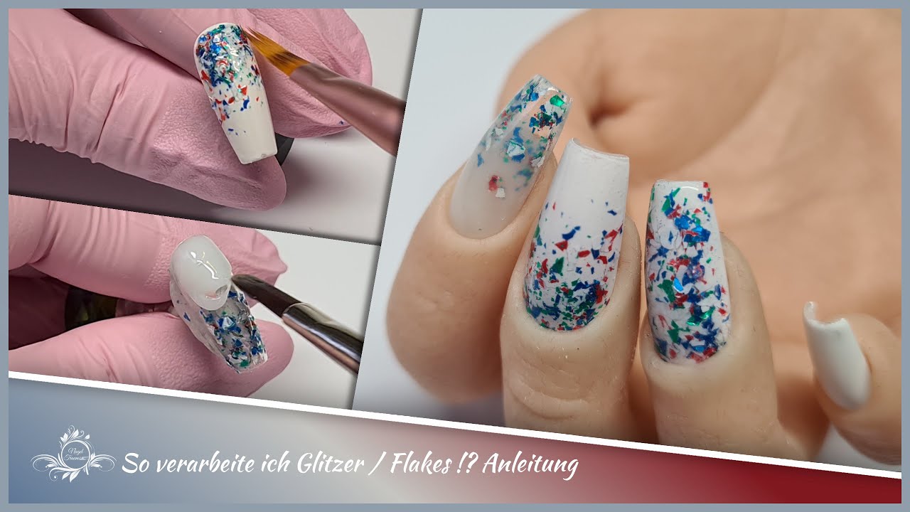 So verarbeite ich Glitzer / Flakes !? Anleitung | Neue Silikonhand