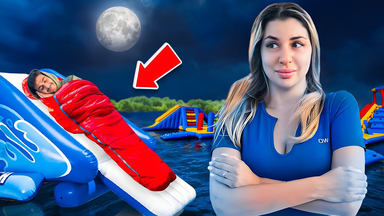 190K SPESSU: YÖTÄ KELLUVASSA VESIPUISTOSSA 💦🥶 *ei mennyt ihan putkeen*
