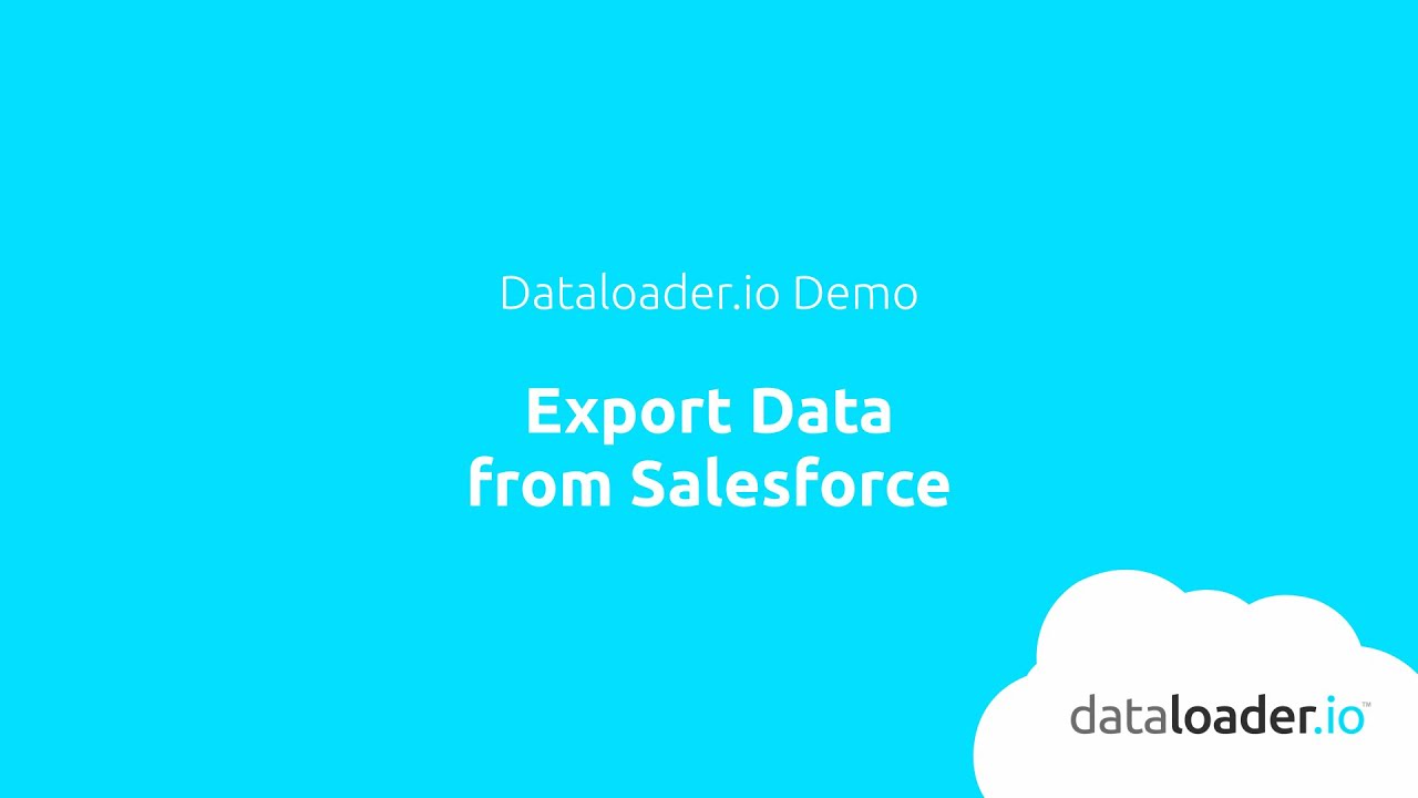 Dataloader Export