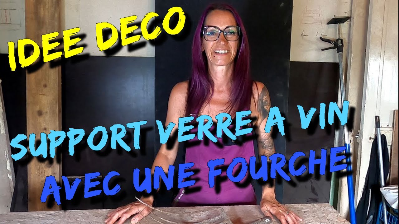 TUTO/DIY: IDÉE DÉCO 💡 Comment réaliser un porte-verres à vin mural avec une vieille fourche ?