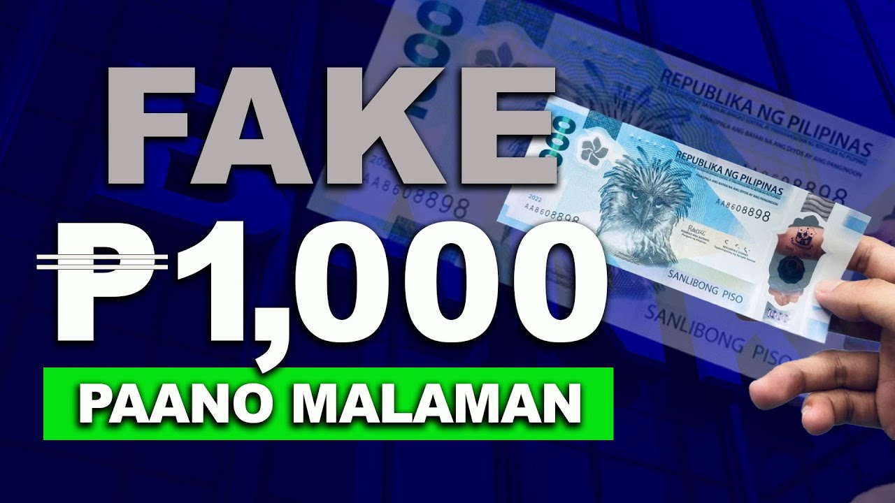 FAKE 1,000 peso bill