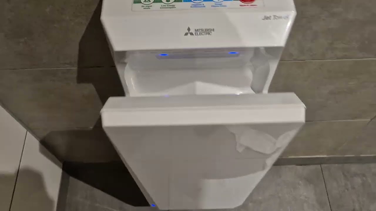 Mitsubishi Jet Towel i01 (Newer Slim) Hand Dryer @ M&S Lower Ground Floor ♿🚼, Arndale, Manchester