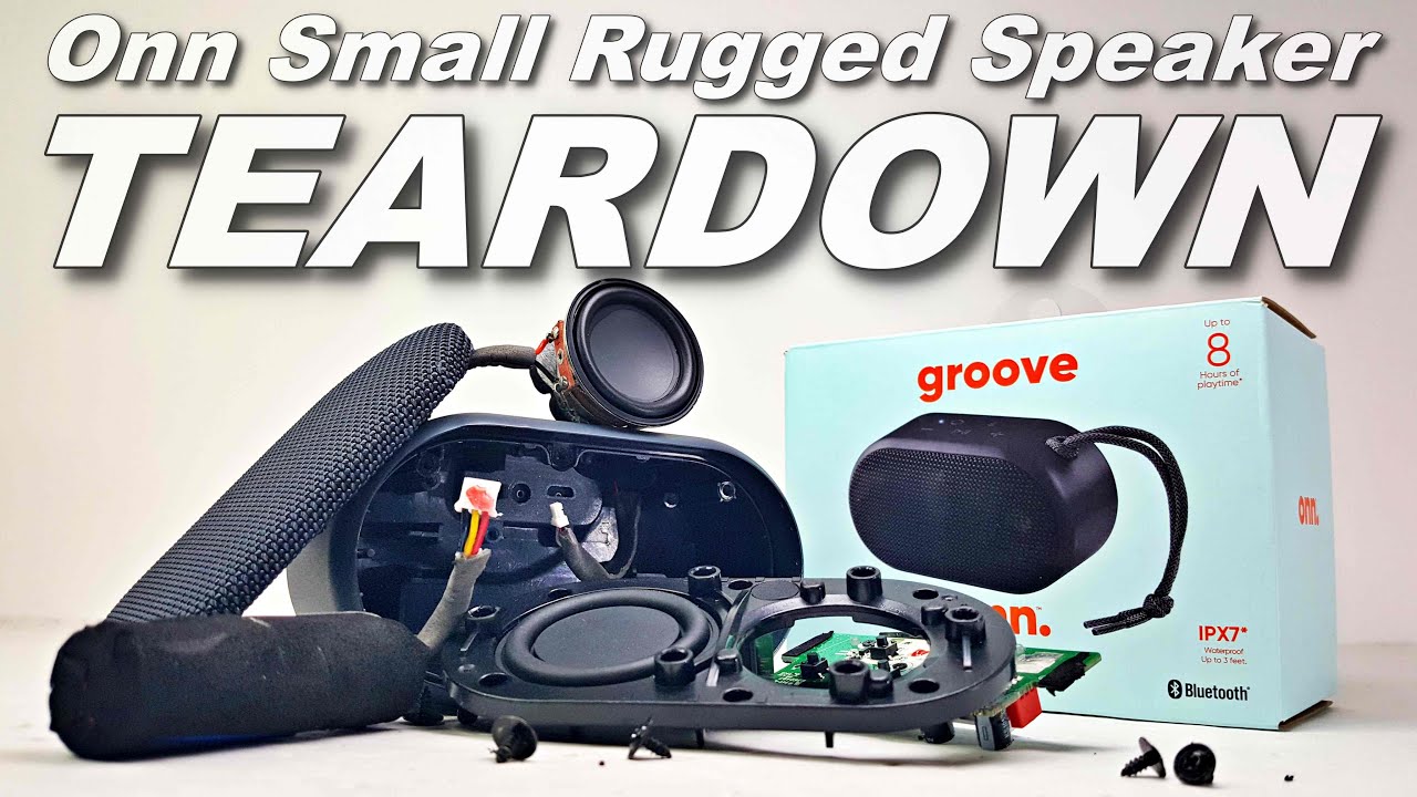Groove Onn Small Rugged Bluetooth Speaker TEARDOWN