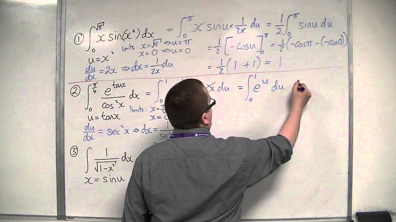OCR MEI Core 3 7.11 Harder Integration by Substitution Problems