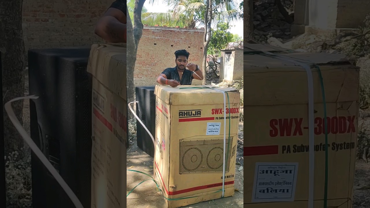 NEW DJ SETUP UNBOXING AHUJA BASS Amplifier And Servo #dj #viral #shortsfeed #video #djset #djviral