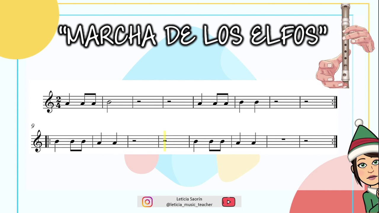 MARCHA DE LOS ELFOS. Flauta Nivel 2